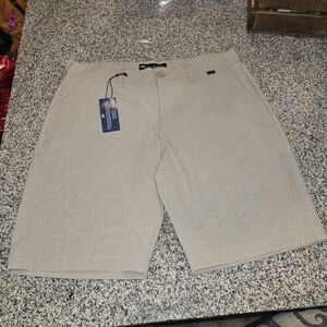 Travis Mathew Light Gray Flat Front Shorts